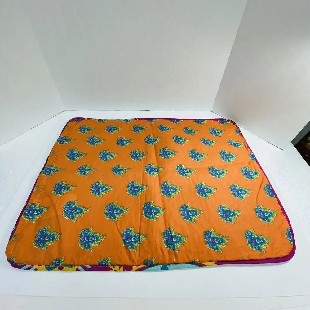 LUSH Brand Pillow Cover Multicolored Boho Hippie Style 26X20 End Zipper Closure